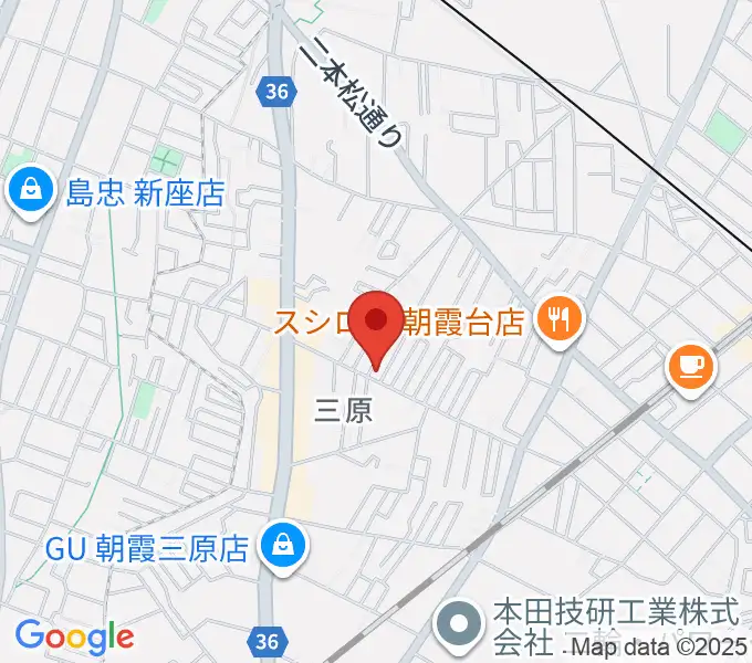 斉藤ベース教室の地図
