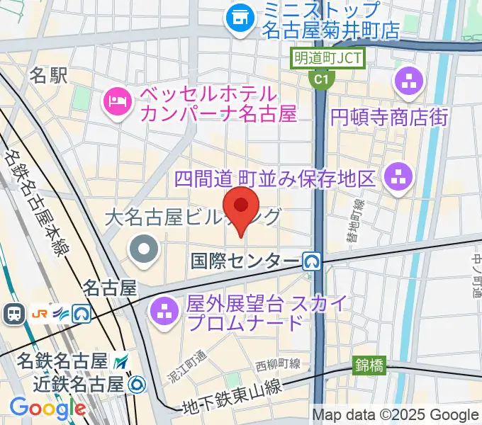 オーラボイスヴォーカルスクールの地図