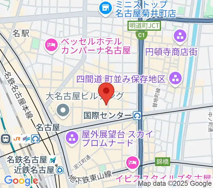 オーラボイスヴォーカルスクールの地図