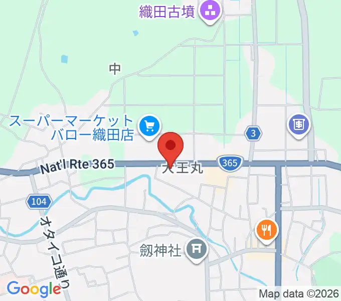 ミュージックスクールTAKEBEの地図