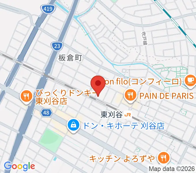 スタジオエチュード刈谷店の地図