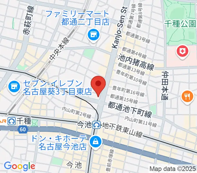 名古屋芸術音楽学院の地図