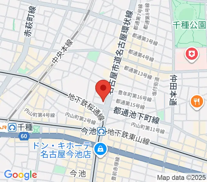 名古屋芸術音楽学院の地図