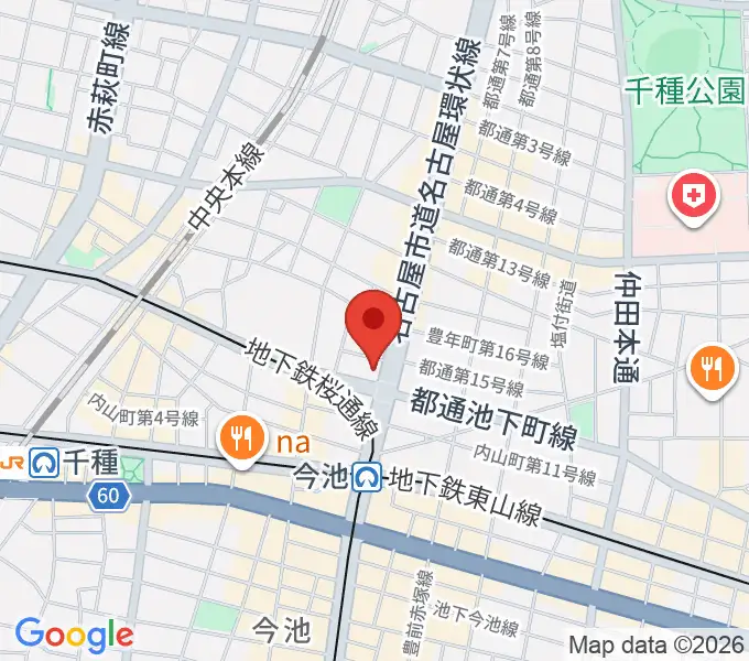 名古屋芸術音楽学院の地図