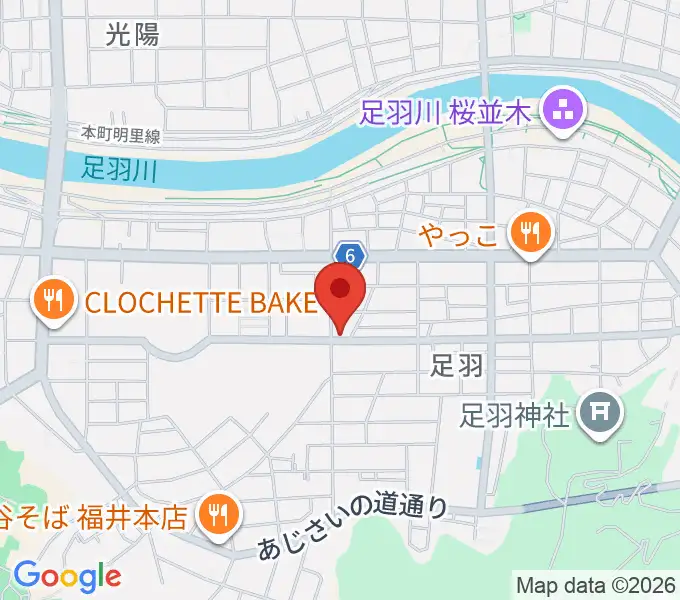 山岸クラシックギター教室の地図