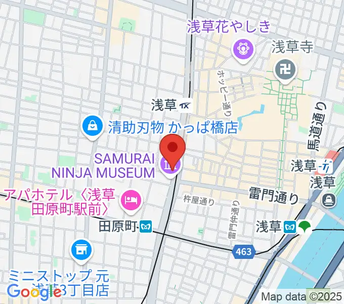 宮本卯之助商店 西浅草店の地図
