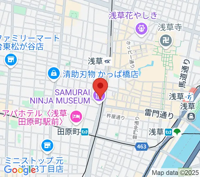 宮本卯之助商店 西浅草店の地図