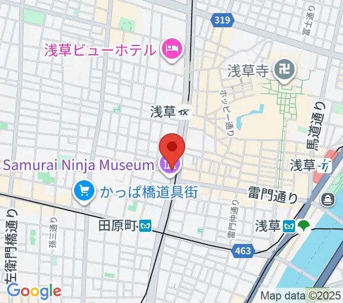 宮本卯之助商店 西浅草店の地図