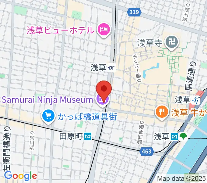 宮本卯之助商店 西浅草店の地図