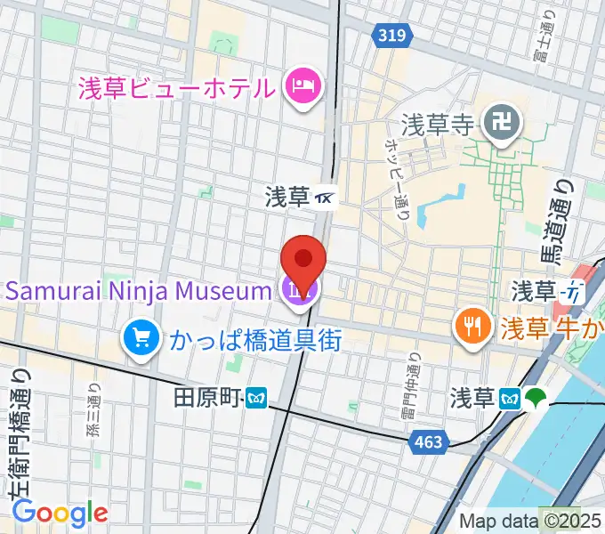 宮本卯之助商店 西浅草店の地図