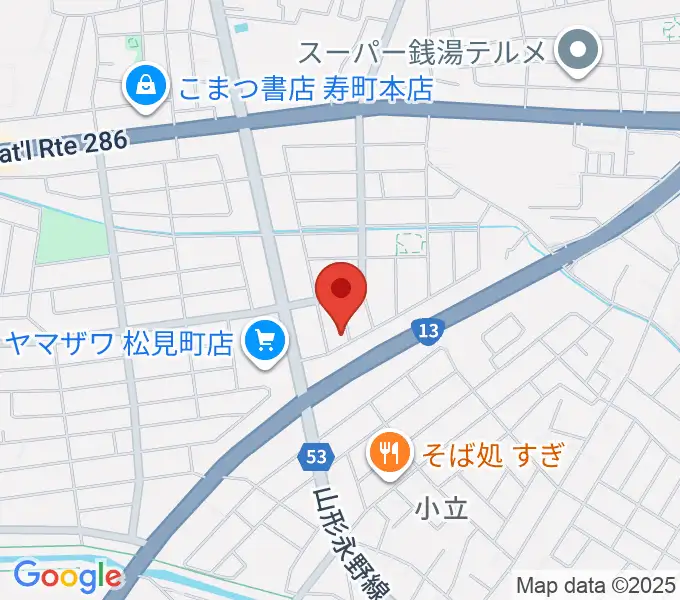 古原ピアノ教室の地図