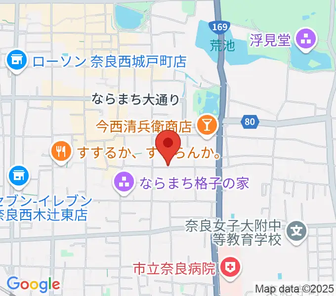ならまち まつもりピアノ教室の地図