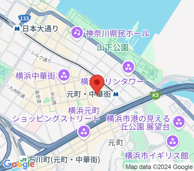 リーヴェロ音楽教室の地図