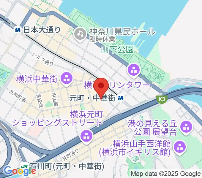 リーヴェロ音楽教室の地図
