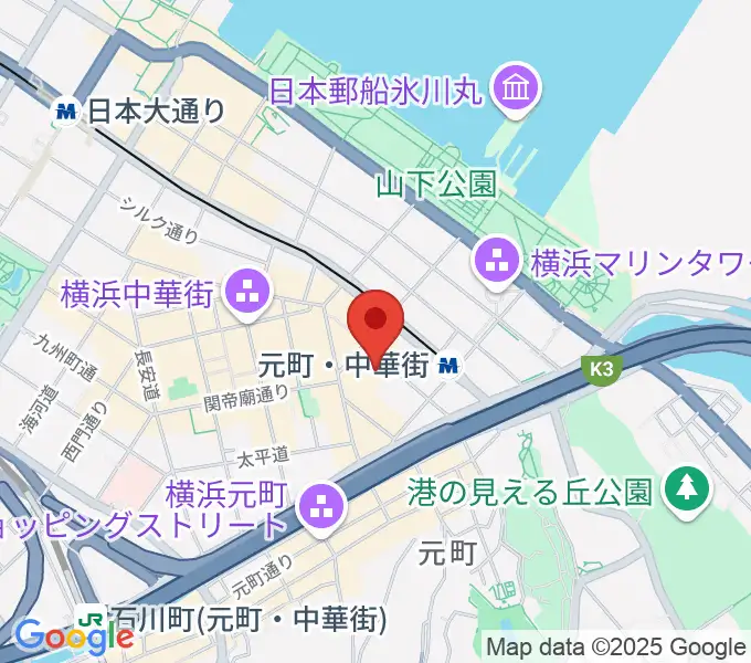 リーヴェロ音楽教室の地図