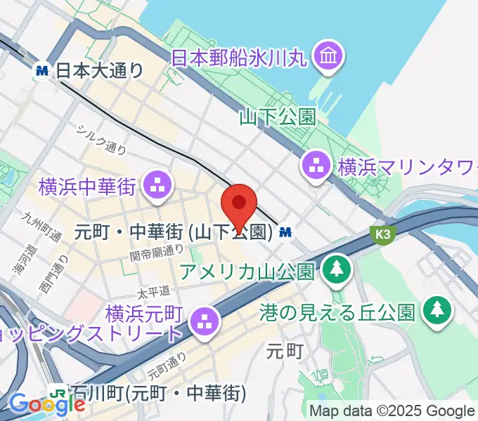 リーヴェロ音楽教室の地図