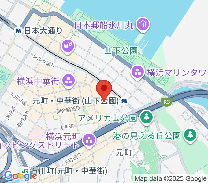 リーヴェロ音楽教室の地図