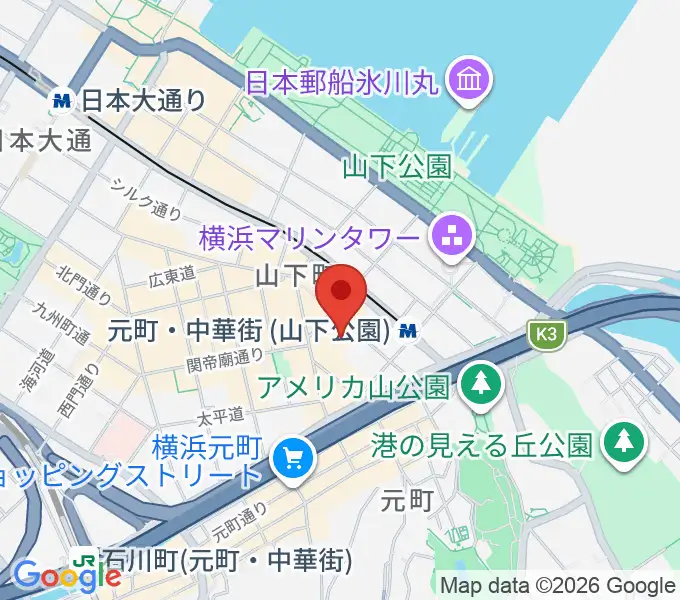 リーヴェロ音楽教室の地図