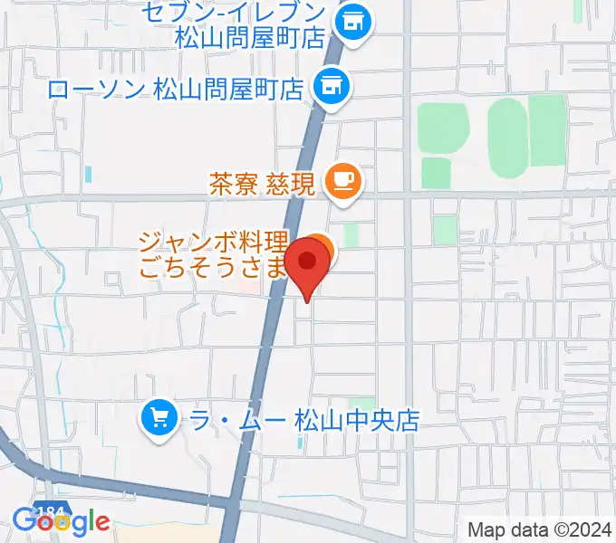 サウンドガーデンミュージックスクール松山本校の地図