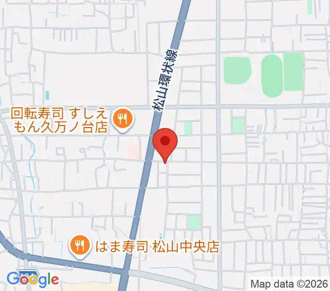 サウンドガーデンミュージックスクール松山本校の地図