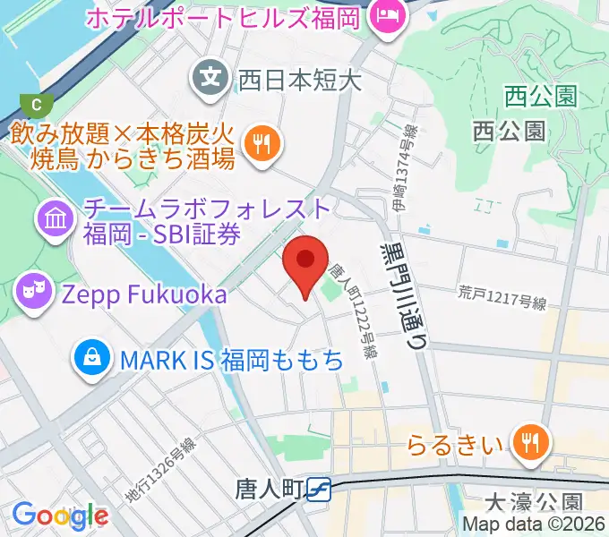 エレガンテピアノ教室の地図