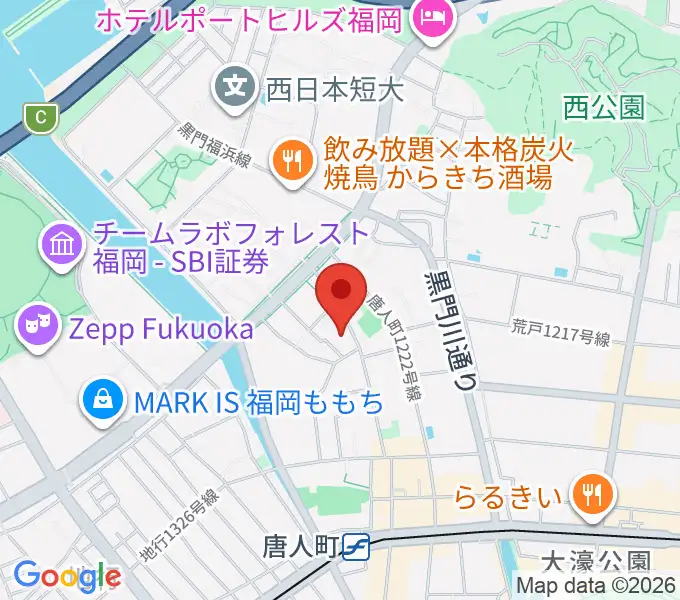 エレガンテピアノ教室の地図