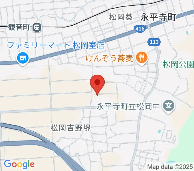 青山ハープ 福井本社の地図