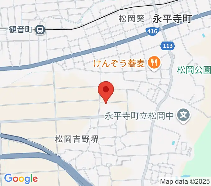 青山ハープ 福井本社の地図