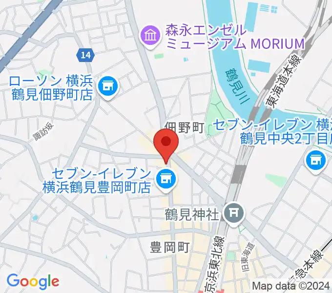 フェリーチェピアノ教室の地図