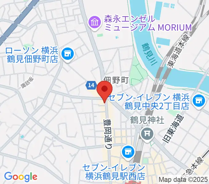 フェリーチェピアノ教室の地図