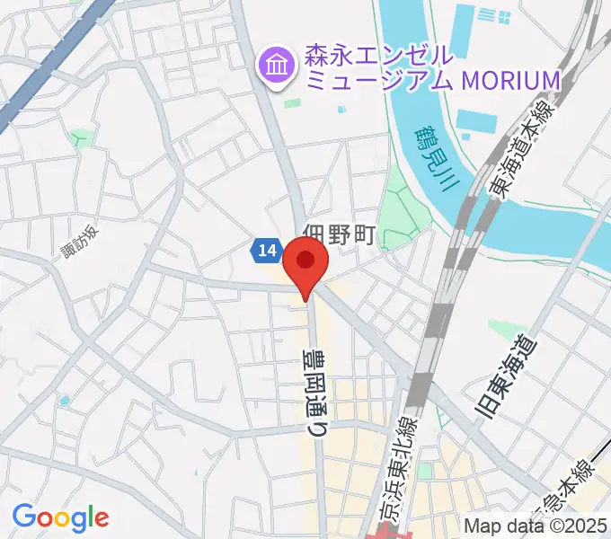 フェリーチェピアノ教室の地図