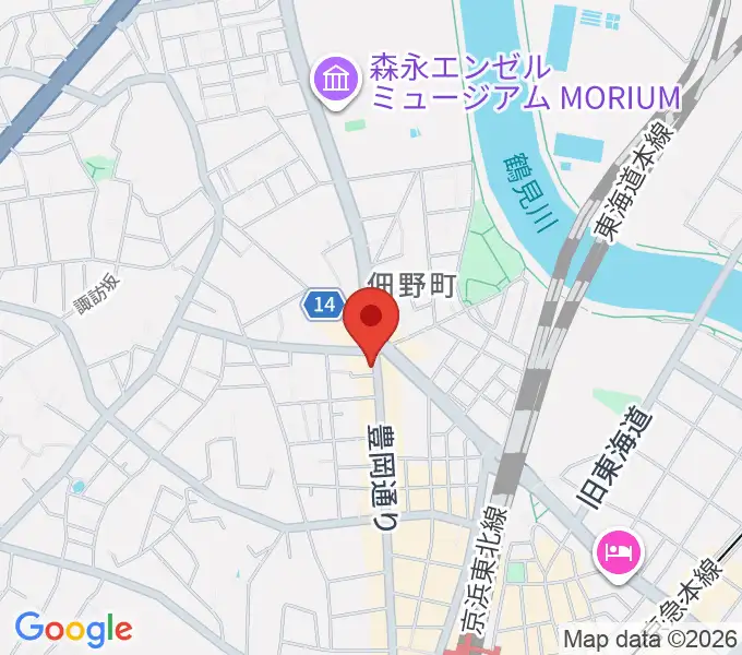 フェリーチェピアノ教室の地図