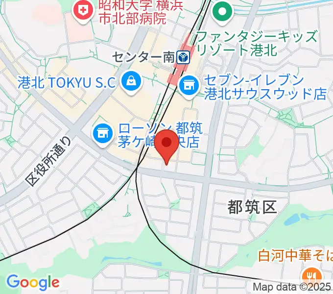 平山音楽院 センター南教室の地図