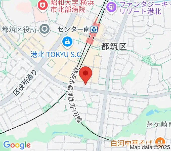 平山音楽院 センター南教室の地図