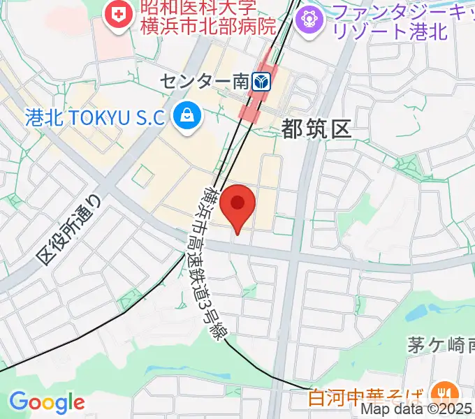 平山音楽院 センター南教室の地図