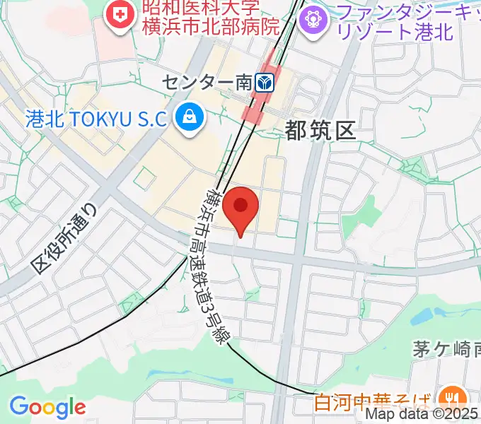 平山音楽院 センター南教室の地図