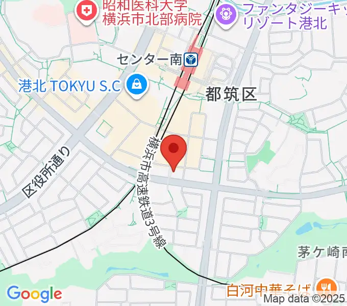 平山音楽院 センター南教室の地図