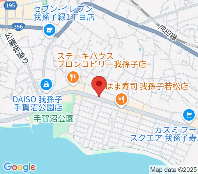 どれみピアノスタジオの地図