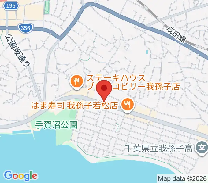 どれみピアノスタジオの地図