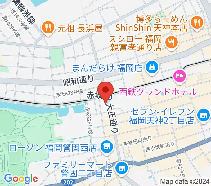 ピアノのへや AKASAKA & HAKATA の地図