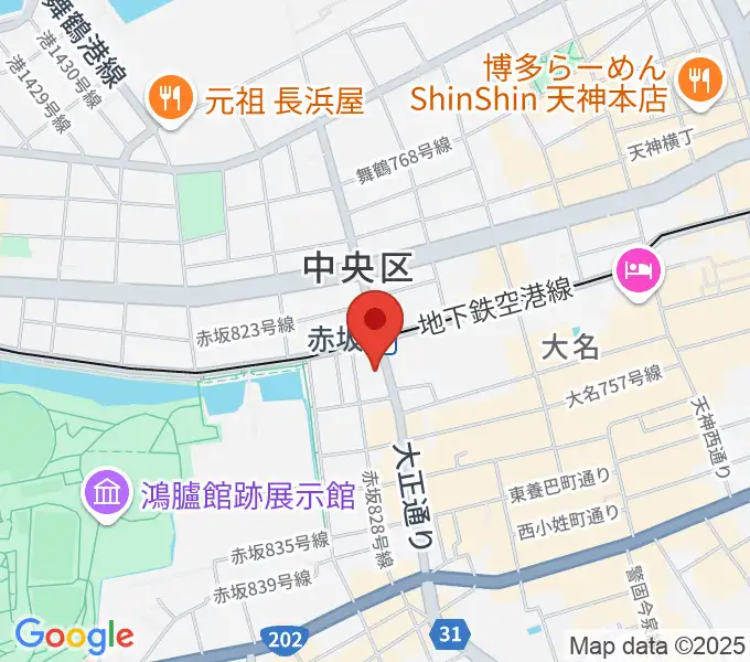 ピアノのへや AKASAKA & HAKATA の地図