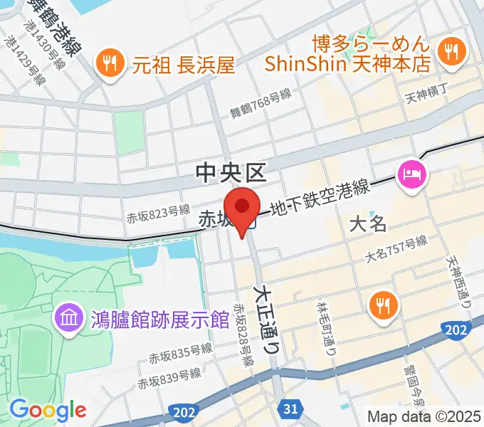 ピアノのへや AKASAKA & HAKATA の地図