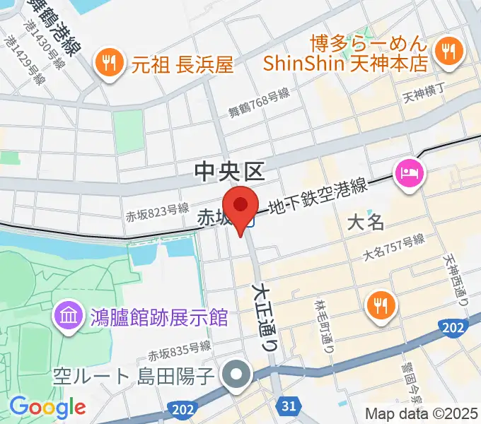 ピアノのへや AKASAKA & HAKATA の地図