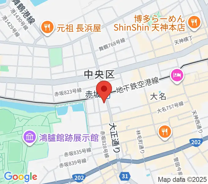 ピアノのへや AKASAKA & HAKATA の地図