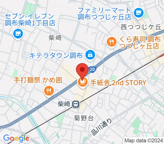 J.K.キューブ101スタジオエチュードの地図