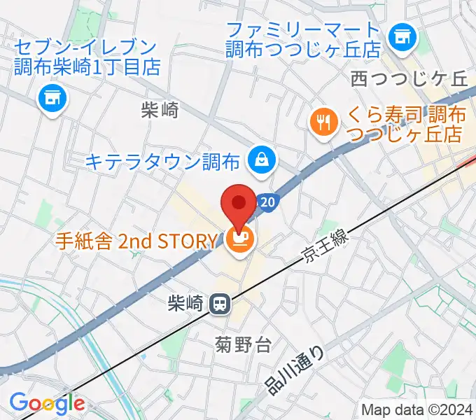 J.K.キューブ101スタジオエチュードの地図