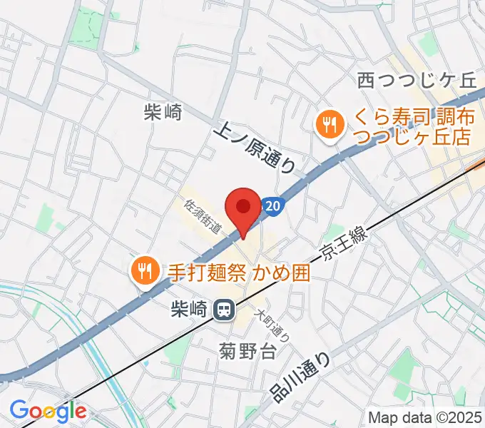 J.K.キューブ101スタジオエチュードの地図