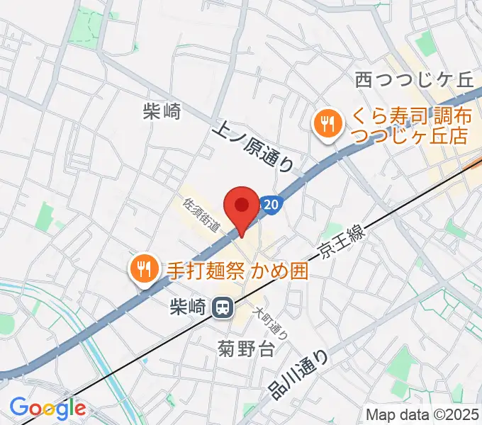J.K.キューブ101スタジオエチュードの地図