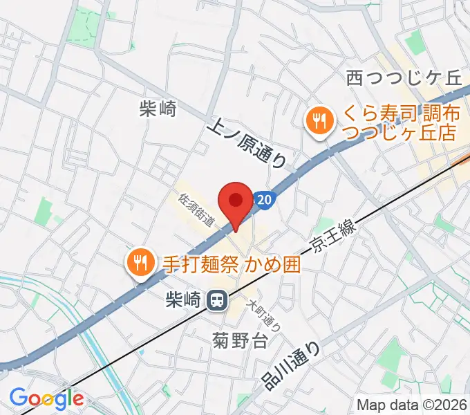 J.K.キューブ101スタジオエチュードの地図