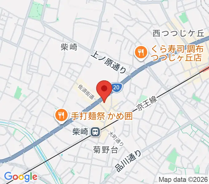 J.K.キューブ101スタジオエチュードの地図